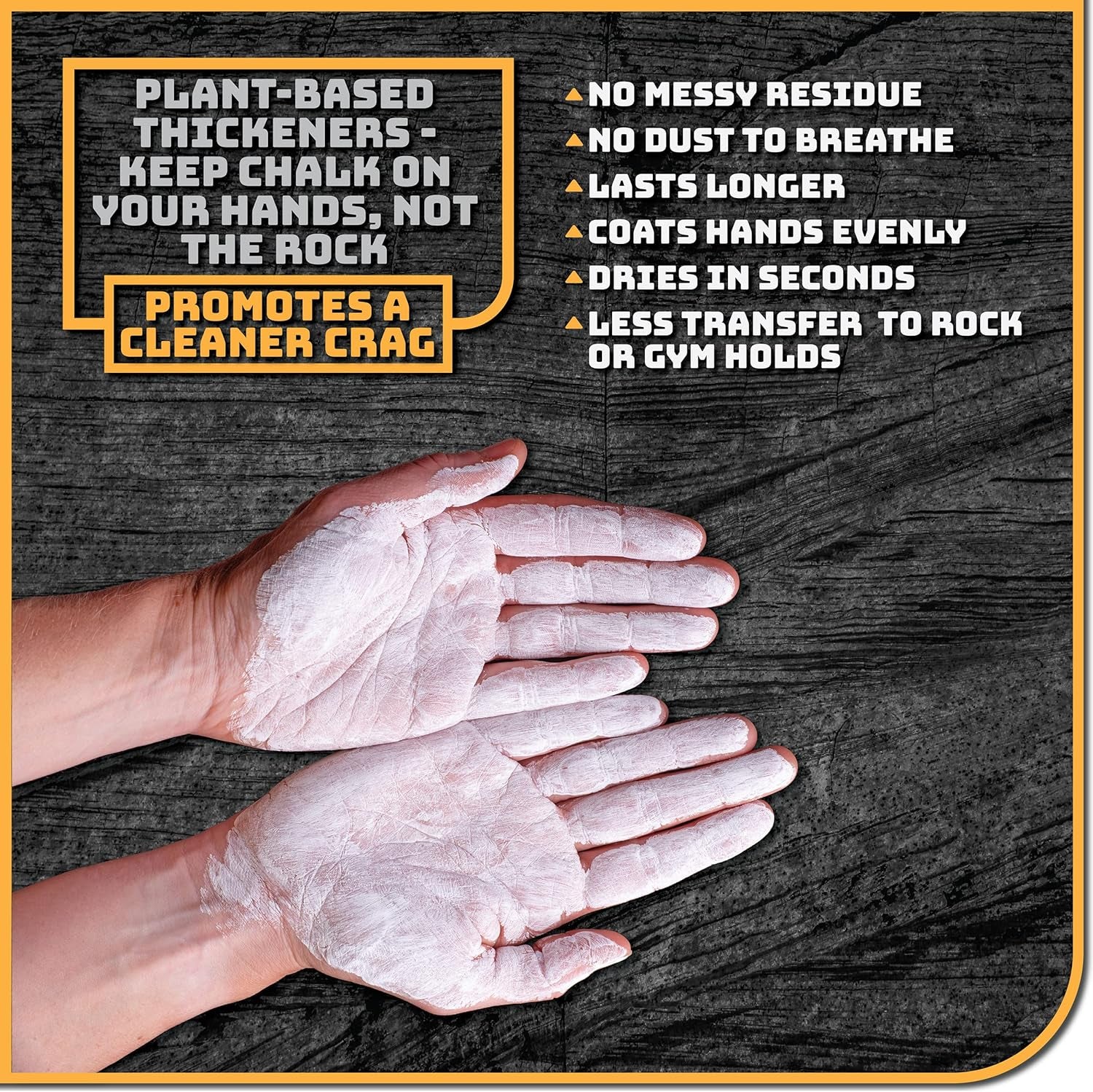 Liquid Chalk for Rock Climbing, Weight Lifting, Gymnastics & More